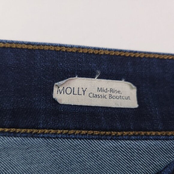 Mavi Jeans Womens Molly Classic Bootcut Plus 22 Dark Wash Mid Rise Stretch - Picture 8 of 10